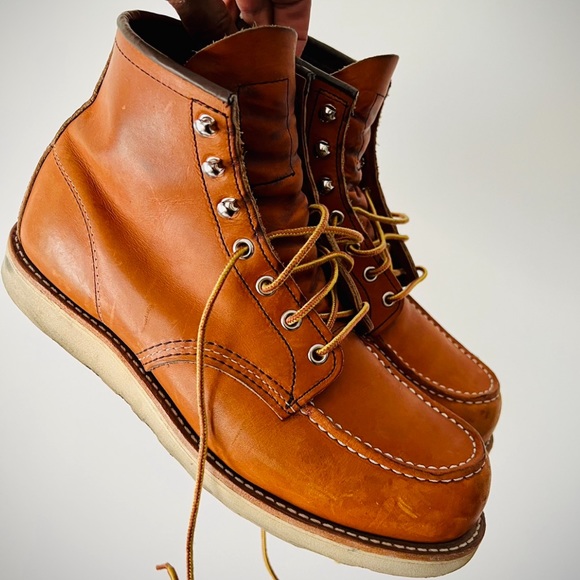 Red Wing 875 Moc Toe Boots 10.5D w Speed Hooks - Picture 1 of 5